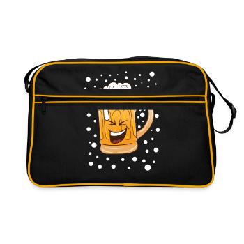 Beer Beer Drink Party Gift Alcohol - Retro Bag - black/gold - Front