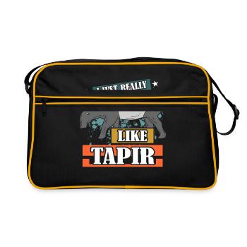 tapir - Sac Retro - noir/or - Devant