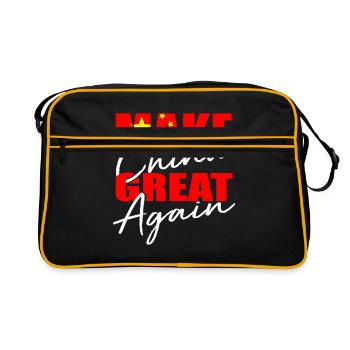 China - Retro Tasche - Schwarz/Gold - Vorne