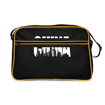 China - Retro Tasche - Schwarz/Gold - Vorne