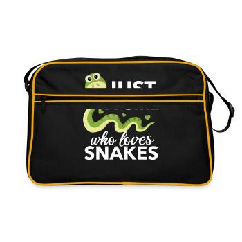 Snake - Retro Bag - black/gold - Front