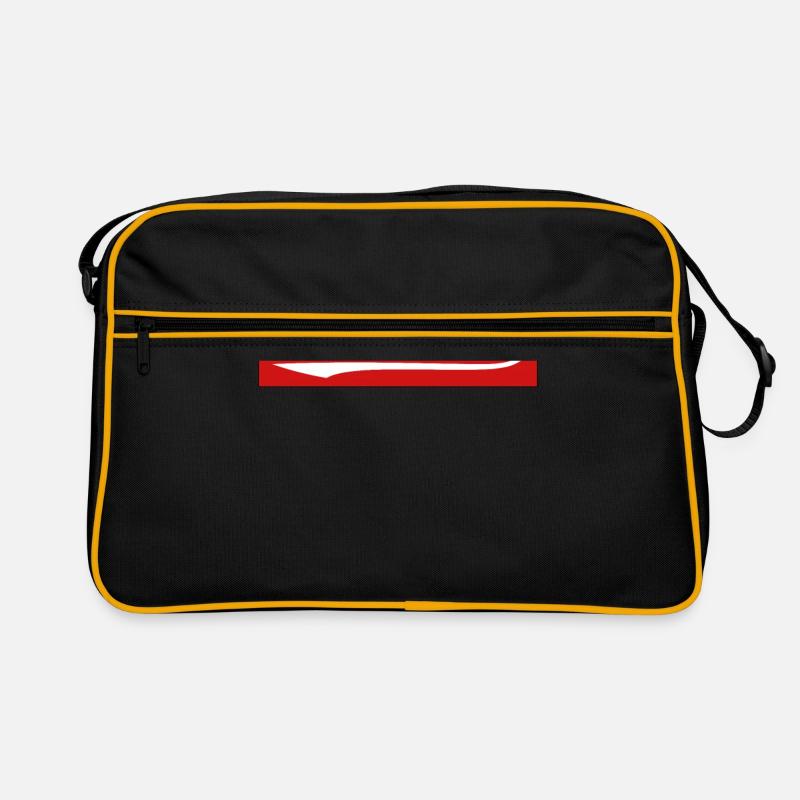 Bouldern - Retro Tasche - Schwarz/Gold