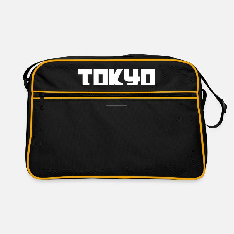 Tokio - Retro Tasche - Schwarz/Gold