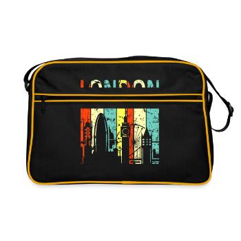Londres - Sac Retro - noir/or - Devant