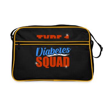 Diabetes Diabetes - Retro Bag - black/gold - Front