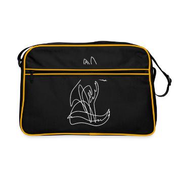 A lines fox - Retro Bag - black/gold - Front
