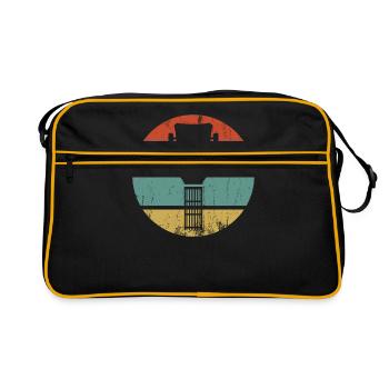 Gitarre - Retro Tasche - Schwarz/Gold - Vorne
