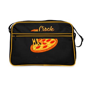 pizza - Sac Retro - noir/or - Devant