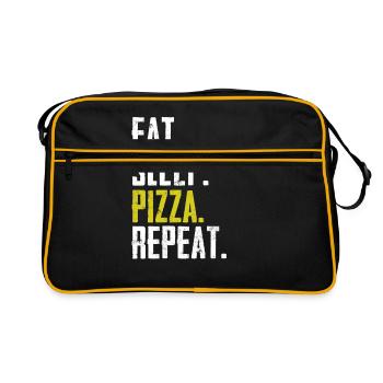 pizza - Sac Retro - noir/or - Devant