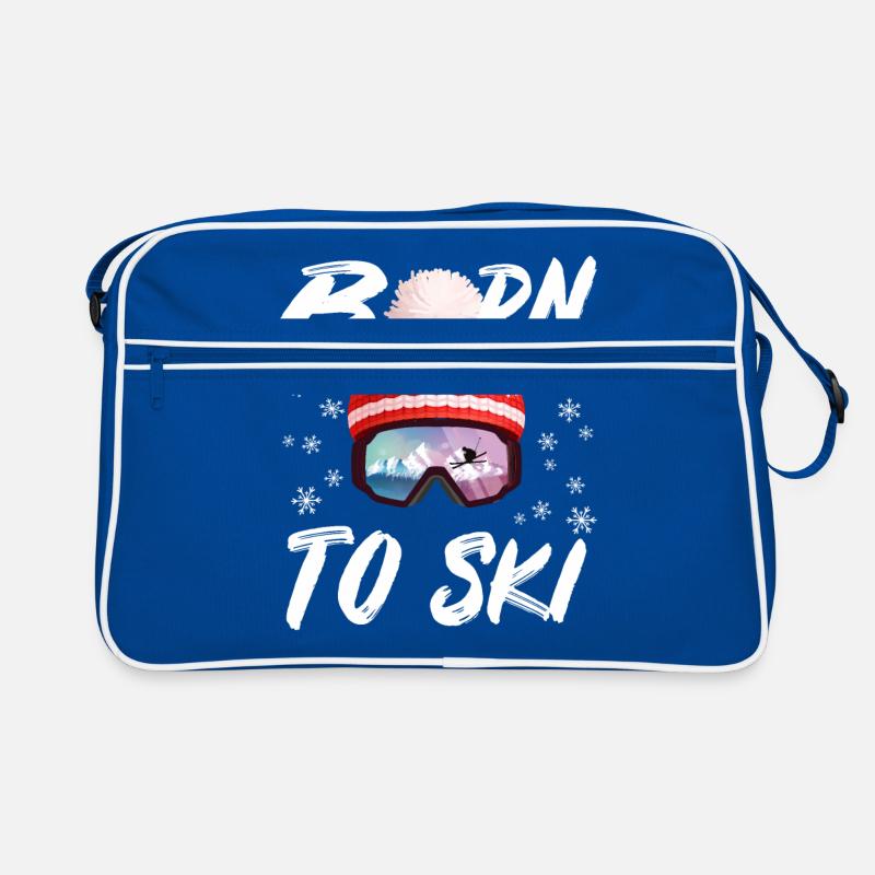 Né pour skier Sac Retro