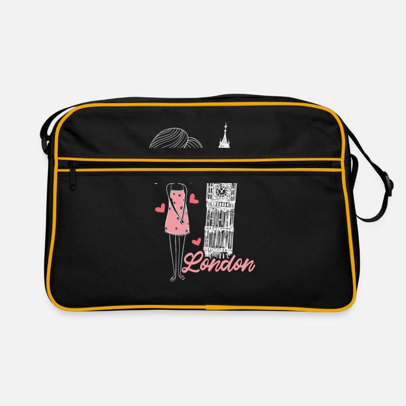 London - Retro Bag - black/gold