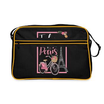 Paris - Retro Bag - black/gold - Front