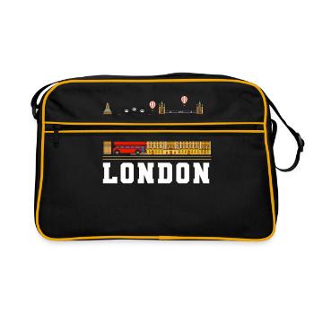Londres - Sac Retro - noir/or - Devant