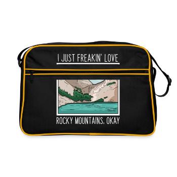 Montagnes rocheuses - Sac Retro - noir/or - Devant