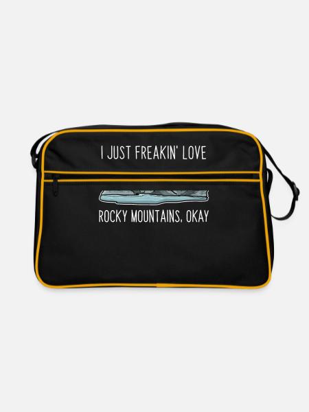 Rocky Mountains - Retro Bag - black/gold