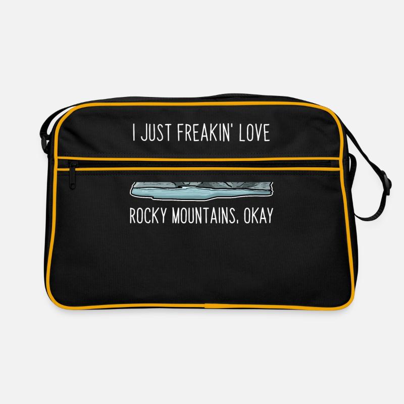 Rocky Mountains - Retro Bag - black/gold