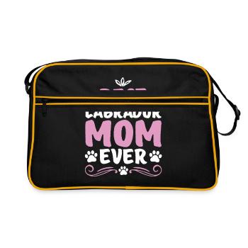 Labrador - Retro Tasche - Schwarz/Gold - Vorne