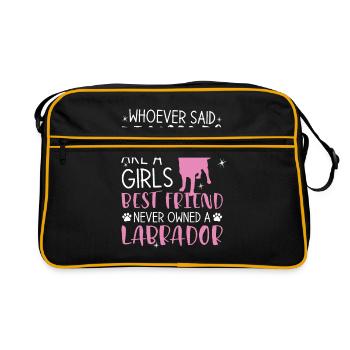 Labrador - Retro Bag - black/gold - Front