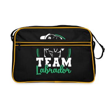Labrador - Retro Tasche - Schwarz/Gold - Vorne