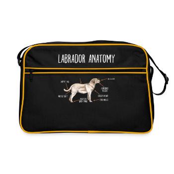 Labrador - Retro Bag - black/gold - Front