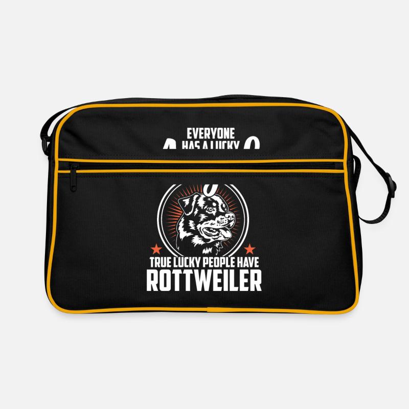 rottweiler - Retro Bag - black/gold