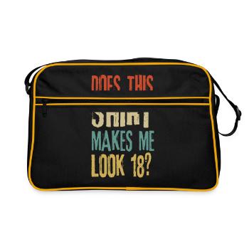 18th birthday - Retro Bag - black/gold - Front