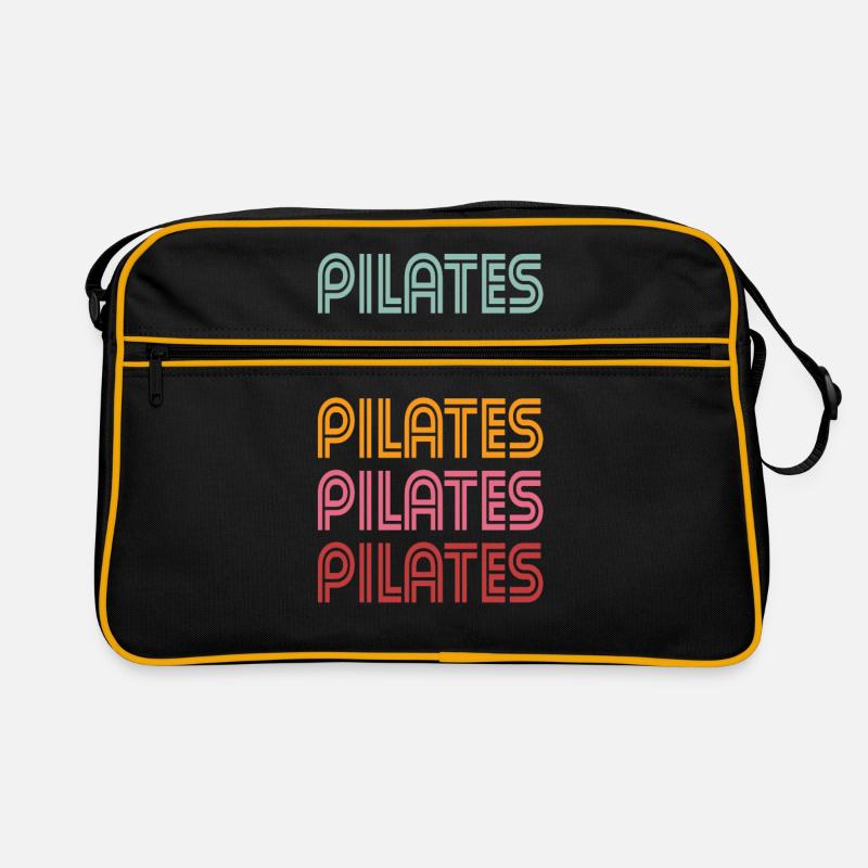 Pilates - Retro Tasche - Schwarz/Gold