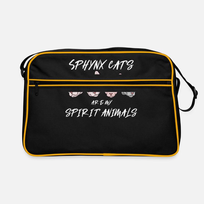 Cadeau de propriétaire de chat Sphynx Femme Chat Sphynx Sac Retro