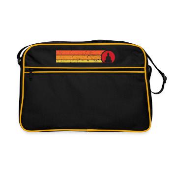 bouddhisme - Sac Retro - noir/or - Devant