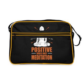 bouddhisme - Sac Retro - noir/or - Devant