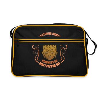 bouddhisme - Sac Retro - noir/or - Devant