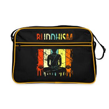 bouddhisme - Sac Retro - noir/or - Devant