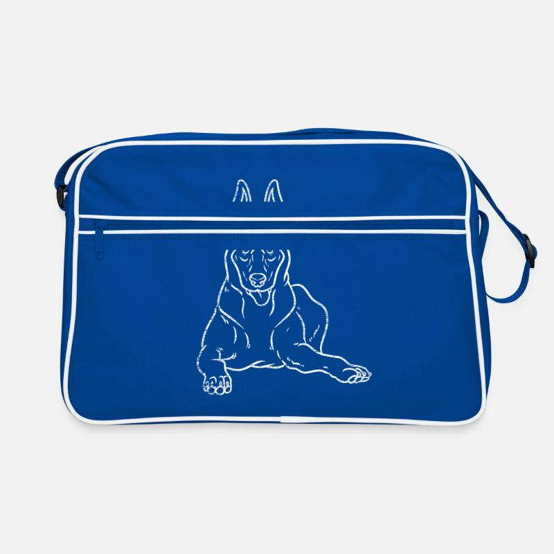 Malinois Hund Geschenk Retro Tasche