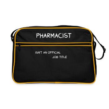 Pharmacie médecine pharmacien humour cadeau emploi - Sac Retro - noir/or - Devant
