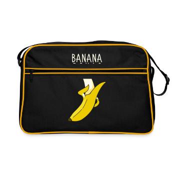 banane - Sac Retro - noir/or - Devant