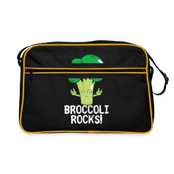 brocoli - Sac Retro - noir/or - Devant