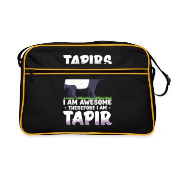 tapir - Sac Retro - noir/or - Devant