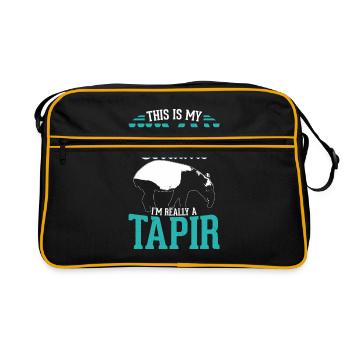 tapir - Sac Retro - noir/or - Devant