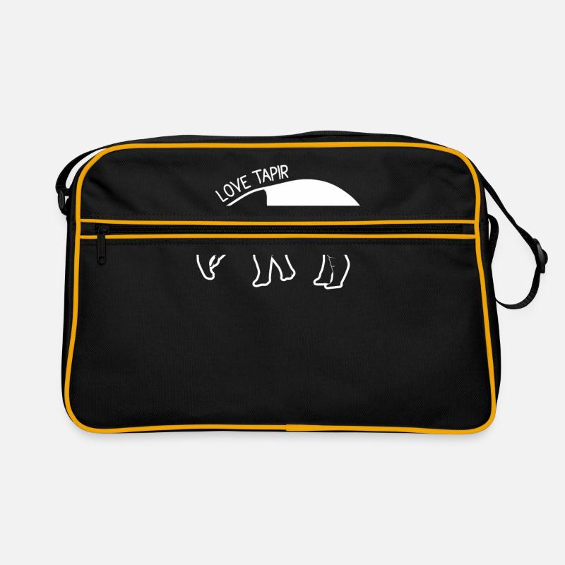tapir - Sac Retro - noir/or