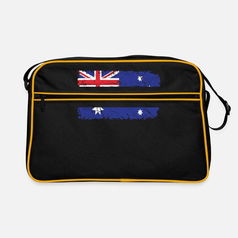 Australien - Retro Tasche - Schwarz/Gold