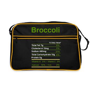 brocoli - Sac Retro - noir/or - Devant