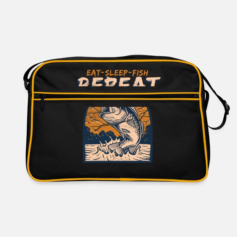 Fischen Retro Tasche
