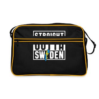Suède - Sac Retro - noir/or - Devant