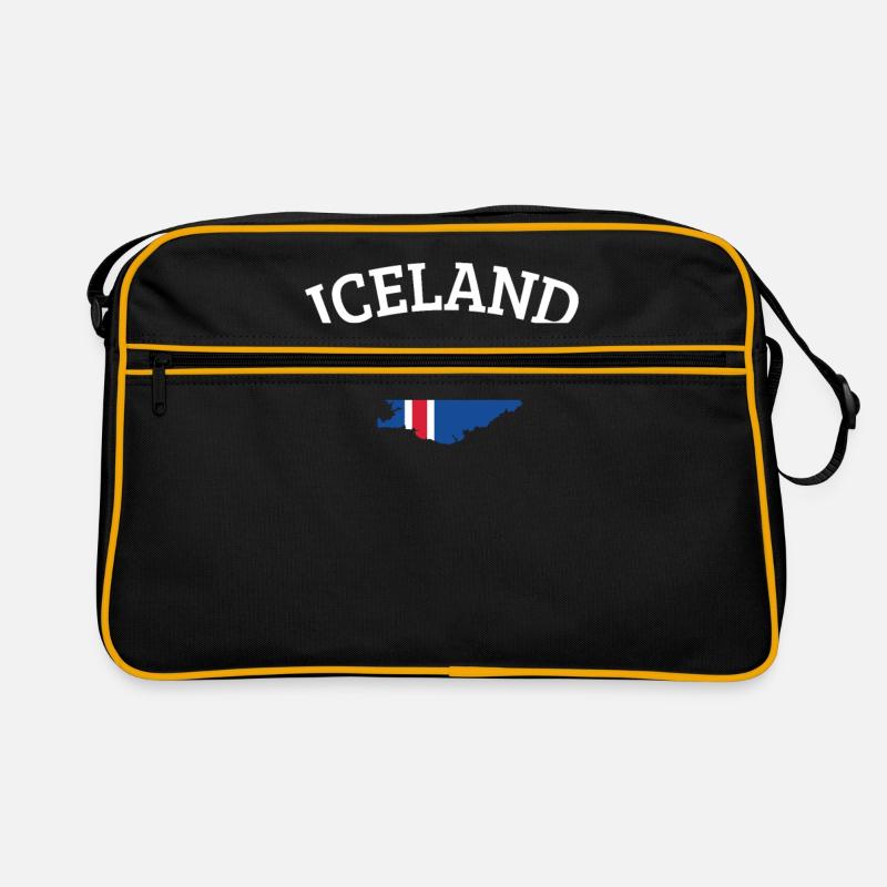 Island - Retro Tasche - Schwarz/Gold