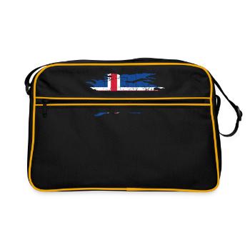 Islande - Sac Retro - noir/or - Devant