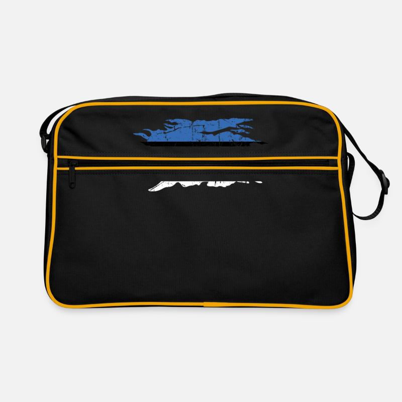 Estland - Retro Tasche - Schwarz/Gold