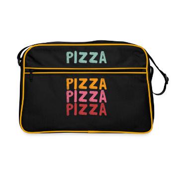 pizza - Sac Retro - noir/or - Devant