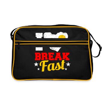 petit déjeuner - Sac Retro - noir/or - Devant