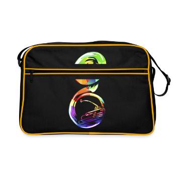 sousaphone - Sac Retro - noir/or - Devant