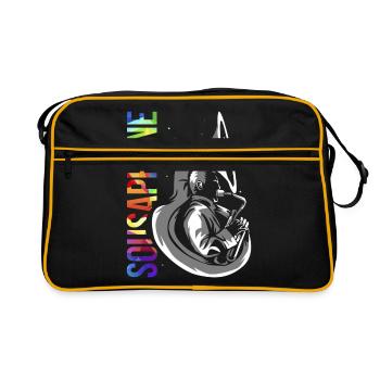 sousaphone - Sac Retro - noir/or - Devant